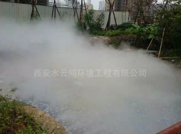 小區(qū)景觀(guān)造霧工程施工