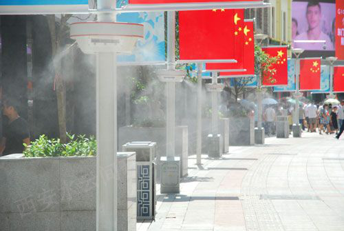 觀光街道噴霧造景、降溫
