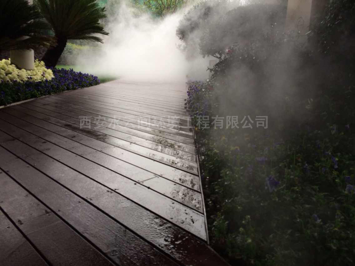 高檔住宅小區(qū)景觀(guān)造霧工程